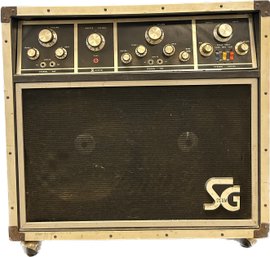 Vintage 1976 CMI SG System SG-212 Rolling Amplifier- 28x12x28- Tube Amp, Tested, Nice