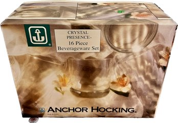 Anchor Hocking Crystal Presence 16 Piece Beverageware Set