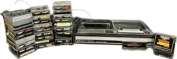 Coleco Vision Video Game System With Various Game Cartridges Has Power Cords,