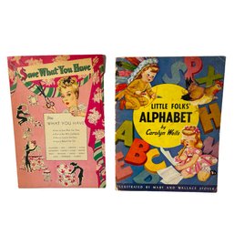 Vintage Whitman Books:  Woman's 'Save What You Have' And 'Little Folks' Alphabet'