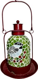 Stained-glass Hanging Bird Feeder