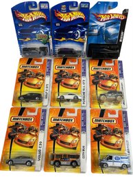 A Collectible 3pcs Hot Wheels And 6pcs Matchbox, Golf V GTI, Porsche 911 GT3, City Bus And More - 13'