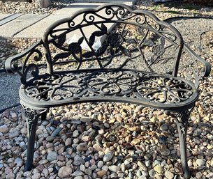 Metal Garden Bench, 39in Length