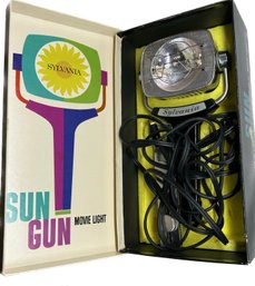 A Classic Sylvania Sun Gun Movie Light, SG-50, 12'