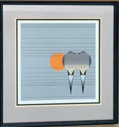 Serigraph Signed And Numbered By Artist Charley Harper, 'Lovey Dovey' 23' X 22', 839/2500