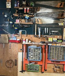 Collection Of Clamps, Saws, Screws, Nails & More Tools!