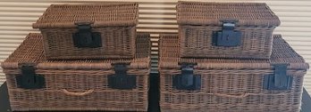 4 Wicker Baskets.