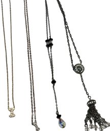 4 Necklaces, Chandelier, Letter