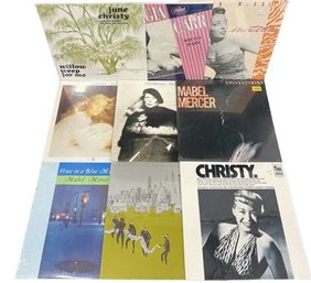 (9) Unopened Vinyl Records, June Christy, Mabel, Mercer, Georgia Carr And Many More