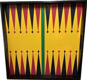 Vintage Framed Backgammon Board/Tray (24x24)