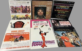 Nine Theatrical Vinyl Records Including George Greeley, Verdi Aida & More!