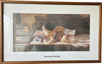 Among Friends 222/500 Certified Framed Artwork - 25.5Lx15W