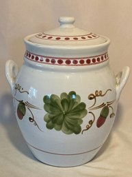 Vintage Williams Senoma Canister Jar With Lid
