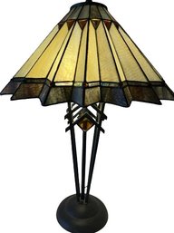Stained Glass Lamp. 31 H X 21 W