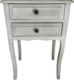 Nightstand/Side Table With Two Drawers (18x27x13)