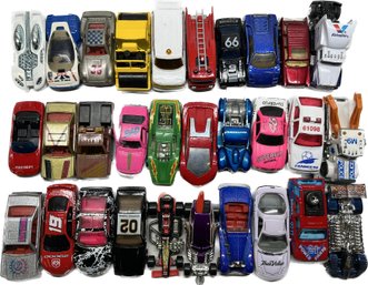 Collection Of Hot Wheels, Racing Champions, And Matchbox Cars (30 Cars)