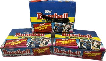 3 BOXES Topps Baseball 1989 Yearbook Stickers
