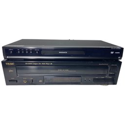 Home Entertainment Bundle W/ Teac Compact Disc Multiplayer And Magnavox DVD Player (with Remotes And Cords)