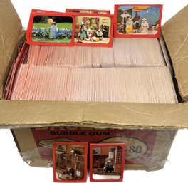 1983 Saturo Tuda Cat Trading Card Stickers, Full 11x8x8 Box