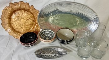 Platters, Bowls, And Glass Cups