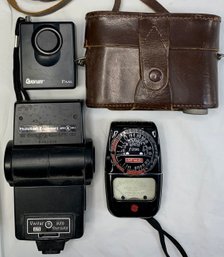 Kodak Retina 2a, General Electric Light Value Exposure Meter, Quorum Paal, Vivitar 273 Auto Thyristor