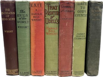 Vintage Books- Early 20th Century- Wright, Curwood