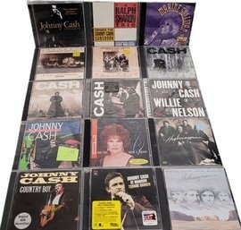 CDs 30 Byrd , Django, Coleman Hawkins, Johnny Cash , Willie Nelson.