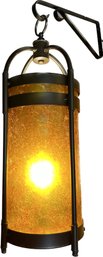 Rustic Hanging Cylinder Pendant Light- 8x8x22