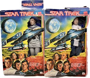 1979 Star Trek 12 1/2inch Captain Kirk And Mr. Spock Figures