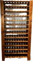 14 Shelf Wooden Wine Rack- 35x13x69