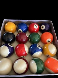 Billiard Balls - Box Is Weathered, Balls Appear New