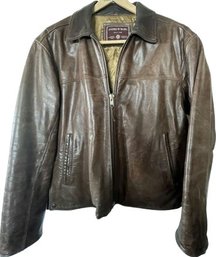 Mens Leather Jacket By Andrew Marc. Size Large