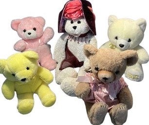 Collection Of Plush Teddy Bears. Longest Is 18'