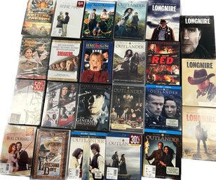 Longmire & Outlander  DVD Collection, Also Includes:  The Generals Daughter. Bull Durham & More