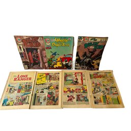 Vintage Lone Ranger, Roy Rogers, The Billy Kid, Wheelie And The Chopper Bunch Comics