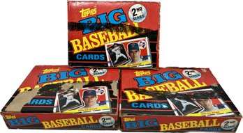 3 BOXES - Topps 1990 Big Baseball Cards Series 2