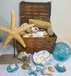 Seashell-themed Decor With Basket