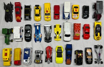 Stock Toy Cars Including Mike Thomas Pennzoil Model Car, Porsche SC Targa Model Car, And More