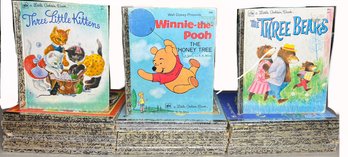 Collection Of A Little Golden Books Including The Little Red Hen, Busy Timmy, The Three Bears, And More