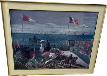 Claude Monet Garden At Sainte Adresse Print 30Wx38H