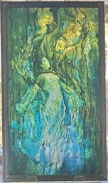 Mermaid Stained Glass, 16x9