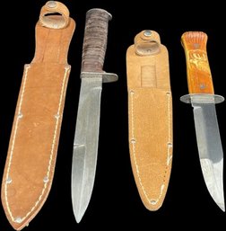 Pair Of Hunting Knives - 13' Length