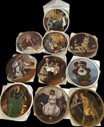 Collection Of Norman Rockwell Limited Edition Plates From Various Collections- 8.5in With Certificates