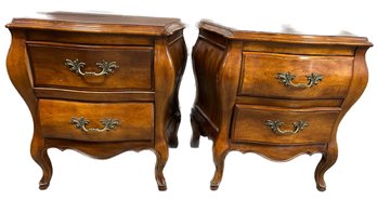 A Pair Of Wooden Classic Side Tables - 24x17x24