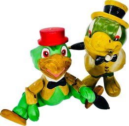 Jose Carioca Vintage Turtle Toys - One Is Made Of Wood, Other One Made Of Lightweight Material