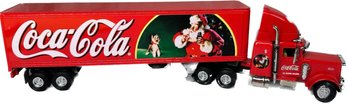 A Vintage Coca Cola Santa Claus Tractor Trailor, Model: KS199 - 12'