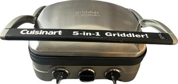 5-in-1 Griddler By Cuisinart. Gently Used. Each Plate Is 9x11