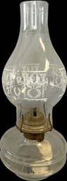 Antique Oil Lamp - 13.5in Tall