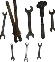 Old Metal Shop Hand Tool Set