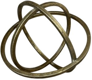 Metal Ring Ball Decor (8.5in Wide)